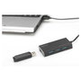 Digitus Hub USB 3.2 Gen 1 con 4 puertos y alimentación, Negro