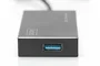 Digitus Hub USB 3.2 Gen 1 con 4 puertos y alimentación, Negro