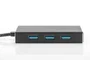 Digitus Hub USB 3.2 Gen 1 con 4 puertos y alimentación, Negro