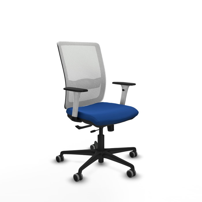 PIQUERAS Y CRESPO Silla de oficina Haches con mecanismo Sincro/Traslack Azul y Blanco PIQUERAS Y CRESPO Silla de oficina Haches con mecanismo Sincro/Traslack Azul y Blanco