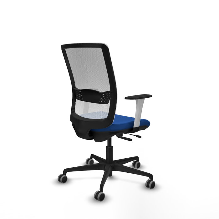 PIQUERAS Y CRESPO Silla de oficina Haches con mecanismo Sincro/Traslack Azul y Blanco PIQUERAS Y CRESPO Silla de oficina Haches con mecanismo Sincro/Traslack Azul y Blanco