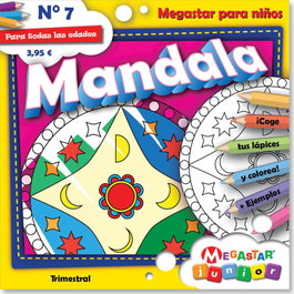 MEGASTAR EDITORIAL, MANDALA JUNIOR COLOREA Y DISFRUTA 07
