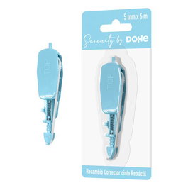 Dohe Recambio Corrector Cinta Serenity 5 mm x 6 m Azul
