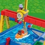 Aquaplay Port a Container Circuito de Agua para Niños con Barco, Coche y Grúa Contenedora