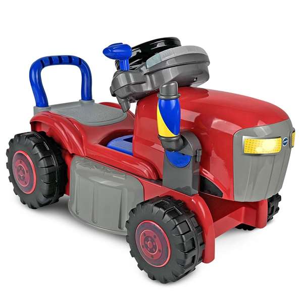 VTech Triciclo Infantil 2 en 1 Rojo Convertible en Tractor y Cortacésped con Sonidos y Luces 55x15x38 cm VTech Triciclo Infantil 2 en 1 Rojo Convertible en Tractor y Cortacésped con Sonidos y Luces 55x15x38 cm