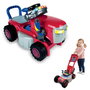 VTech Triciclo Infantil 2 en 1 Rojo Convertible en Tractor y Cortacésped con Sonidos y Luces 55x15x38 cm