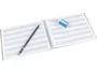 Liderpapel Bloc de música de pentagrama 3mm cuarto 20 hojas 100g/m2