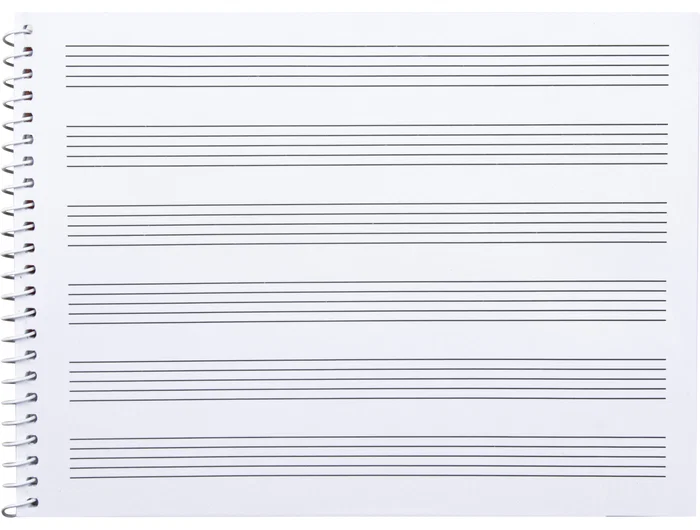 Liderpapel Bloc de música de pentagrama 3mm cuarto 20 hojas 100g/m2