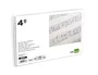 Liderpapel Bloc de música de pentagrama 3mm cuarto 20 hojas 100g/m2