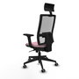 PIQUERAS Y CRESPO Silla de oficina Horna Rosa y Blanco