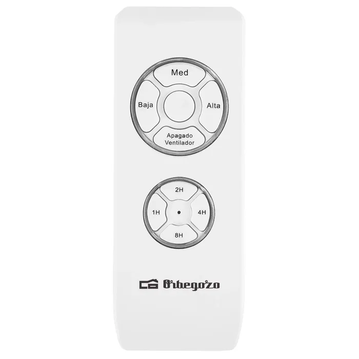 Orbegozo CP 103132 - Ventilador de techo con luz LED, 132 cm, 3 velocidades, 3 aspas, 60 W, temporizador y mando a distancia, blanco