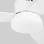 Orbegozo CP 103132 - Ventilador de techo con luz LED, 132 cm, 3 velocidades, 3 aspas, 60 W, temporizador y mando a distancia, blanco