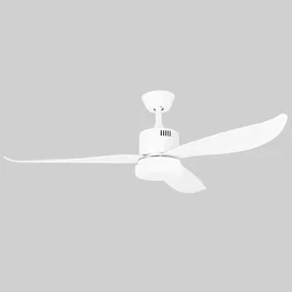Orbegozo CP 103132 - Ventilador de techo con luz LED, 132 cm, 3 velocidades, 3 aspas, 60 W, temporizador y mando a distancia, blanco