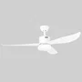 Orbegozo CP 103132 - Ventilador de techo con luz LED, 132 cm, 3 velocidades, 3 aspas, 60 W, temporizador y mando a distancia, blanco