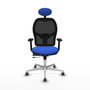 PIQUERAS Y CRESPO Silla de oficina Jorquera con Mecanismo Sincro/Traslack Azul y Negro