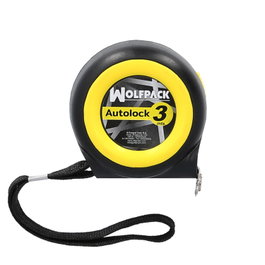WOLFPACK LINEA PROFESIONAL Flexómetro Autolock de 3 metros con Gancho Magnético