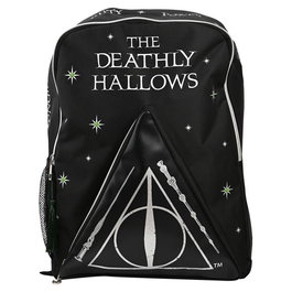 WIDDOP & CO Mochila Harry Potter Reliquias de la Muerte Dark Arts - Tela de alta calidad con adornos auténticos