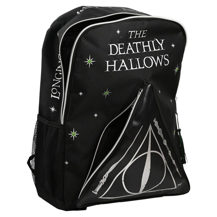 WIDDOP & CO Mochila Harry Potter Reliquias de la Muerte Dark Arts - Tela de alta calidad con adornos auténticos