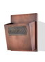 Hermia GLV0525 Cesta de Panera Galvanizada Cobre 27 x 17 x 34 cm