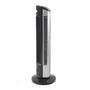 Orbegozo TWM 0975 Ventilador de Torre Oscilante, Negro/Acero Inoxidable, 45W, 3 Velocidades, Mando a Distancia, Temporizador 4h, 77 cm Alto