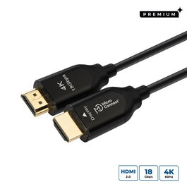 MicroConnect Cable HDMI 2.0 de Fibra Óptica Premium 10m Ligero Flexible Conexión Larga Distancia