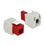 DeLOCK 86344 Módulo Keystone RJ45 a LSA Cat.6 UTP Rojo