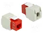 DeLOCK 86344 Módulo Keystone RJ45 a LSA Cat.6 UTP Rojo