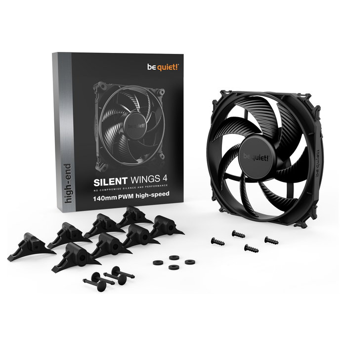 be quiet! Silent Wings 4 140mm PWM high-speed Negro