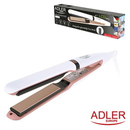 ADLER Plancha de Pelo Cerámica con Pantalla LCD 45W