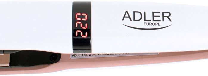 ADLER Plancha de pelo cerámico con pantalla LCD 45W