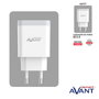 Avant Connect Adaptador de Corriente 18W QC3.0 con 1 Puerto USB, Carga Rápida
