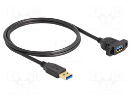 DeLOCK Cable SuperSpeed USB 3.2 Gen 1 de 1 m Tipo-A macho a hembra negro