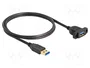 DeLOCK Cable SuperSpeed USB 3.2 Gen 1 de 1 m Tipo-A macho a hembra negro