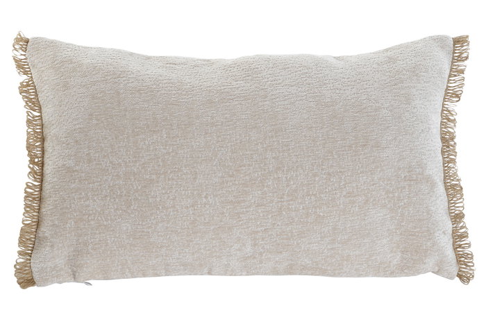 DKD Home Decor Cojin Mediterraneo Crema Natural Chenilla Yute 15 x 35 x 60 cm (2 Unidades) DKD Home Decor Cojin Mediterraneo Crema Natural Chenilla Yute 15 x 35 x 60 cm (2 Unidades)