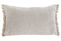 DKD Home Decor Cojin Mediterraneo Crema Natural Chenilla Yute 15 x 35 x 60 cm (2 Unidades)