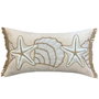 DKD Home Decor Cojin Mediterraneo Crema Natural Chenilla Yute 15 x 35 x 60 cm (2 Unidades)