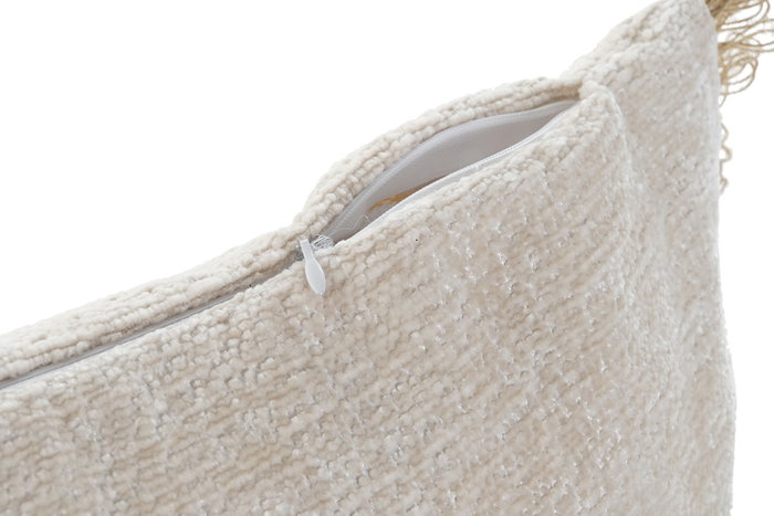 DKD Home Decor Cojin Mediterraneo Crema Natural Chenilla Yute 15 x 35 x 60 cm (2 Unidades) DKD Home Decor Cojin Mediterraneo Crema Natural Chenilla Yute 15 x 35 x 60 cm (2 Unidades)
