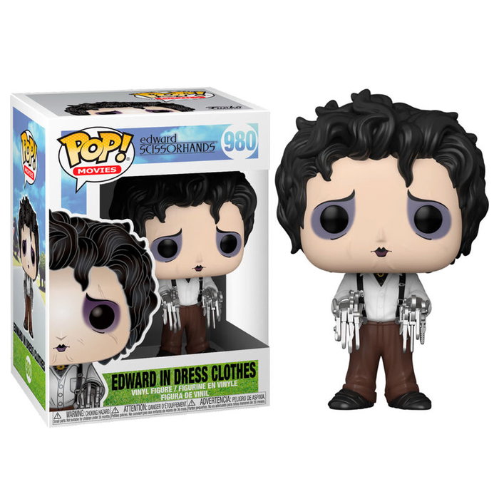 Funko Figura POP Eduardo Manostijeras Edward in Dress Clothes 9cm Vinilo Figura Coleccionable