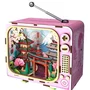 Book Nook - Kit de bricolaje para construir un sujetalibros en 3D - Fuji TV - 12,5 x × 8 x 13 cm