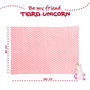 PERLETTI Peluche Unicornio Tiara con Manta Suave 22cm Peluche 120x80cm Manta