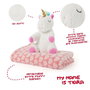 PERLETTI Peluche Unicornio Tiara con Manta Suave 22cm Peluche 120x80cm Manta