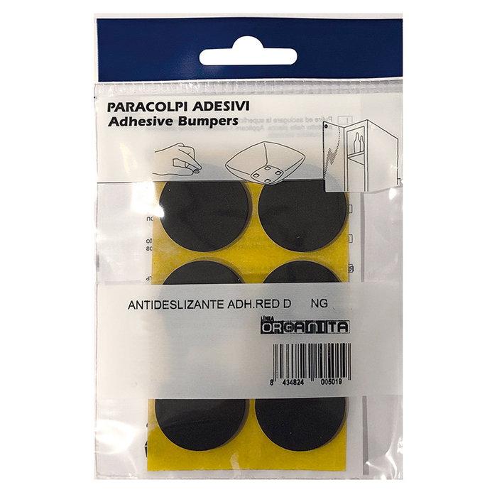 Herrajes Alk Antideslizante Adhesivo Redondo 16mm Negro (20U) Protección Muebles y Suelos Herrajes Alk Antideslizante Adhesivo Redondo 16mm Negro (20U) Protección Muebles y Suelos