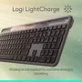 Logitech Teclado Inalámbrico Signature Slim Solar+ Grafito Diseño Polaco