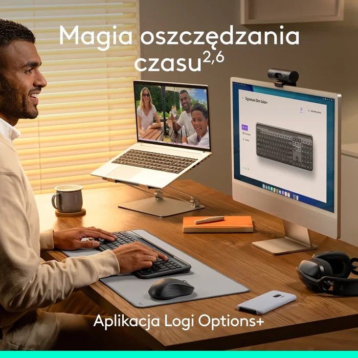 Logitech Teclado Inalámbrico Signature Slim Solar+ Grafito Diseño Polaco Logitech Teclado Inalámbrico Signature Slim Solar+ Grafito Diseño Polaco