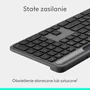 Logitech Teclado Inalámbrico Signature Slim Solar+ Grafito Diseño Polaco