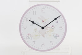 DKD Home Decor Reloj de Pared Conejo Rosa y Azul