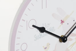 DKD Home Decor Reloj Infantil Conejo Rosa y Azul 2 Unidades 3.5 x 24 x 24 cm