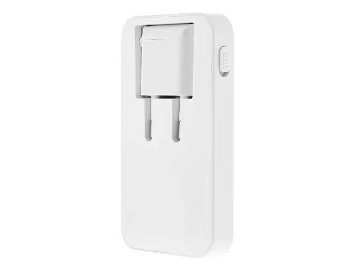 TNB Cargador GaN de 65W con 2 USB-C y 1 USB-A, Enchufe Plegable, Blanco