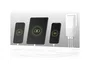 TNB Cargador GaN 65W con 2 USB-C y 1 USB-A, Enchufe Plegable - Blanco