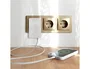 TNB Cargador GaN 65W con 2 USB-C y 1 USB-A, Enchufe Plegable - Blanco